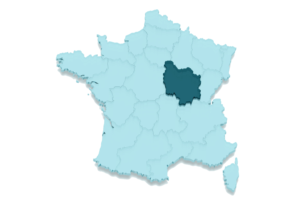 Carte de France / Bourgogne