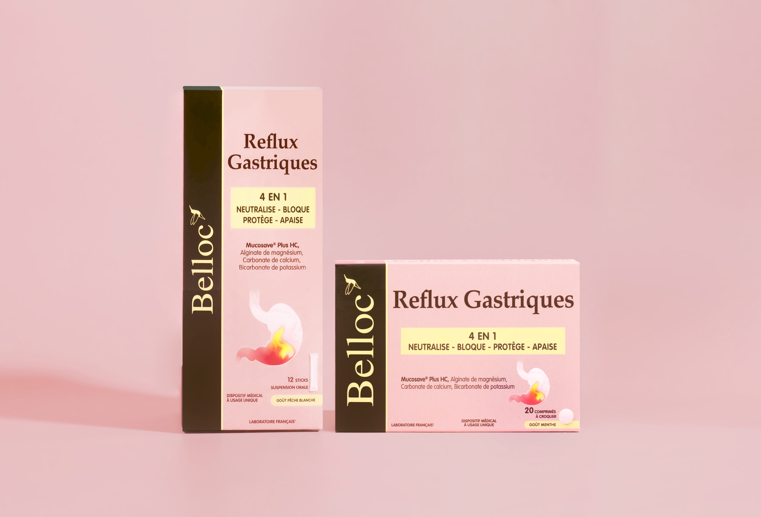 Belloc Reflux Gastriques-Duo sticks et comprimés